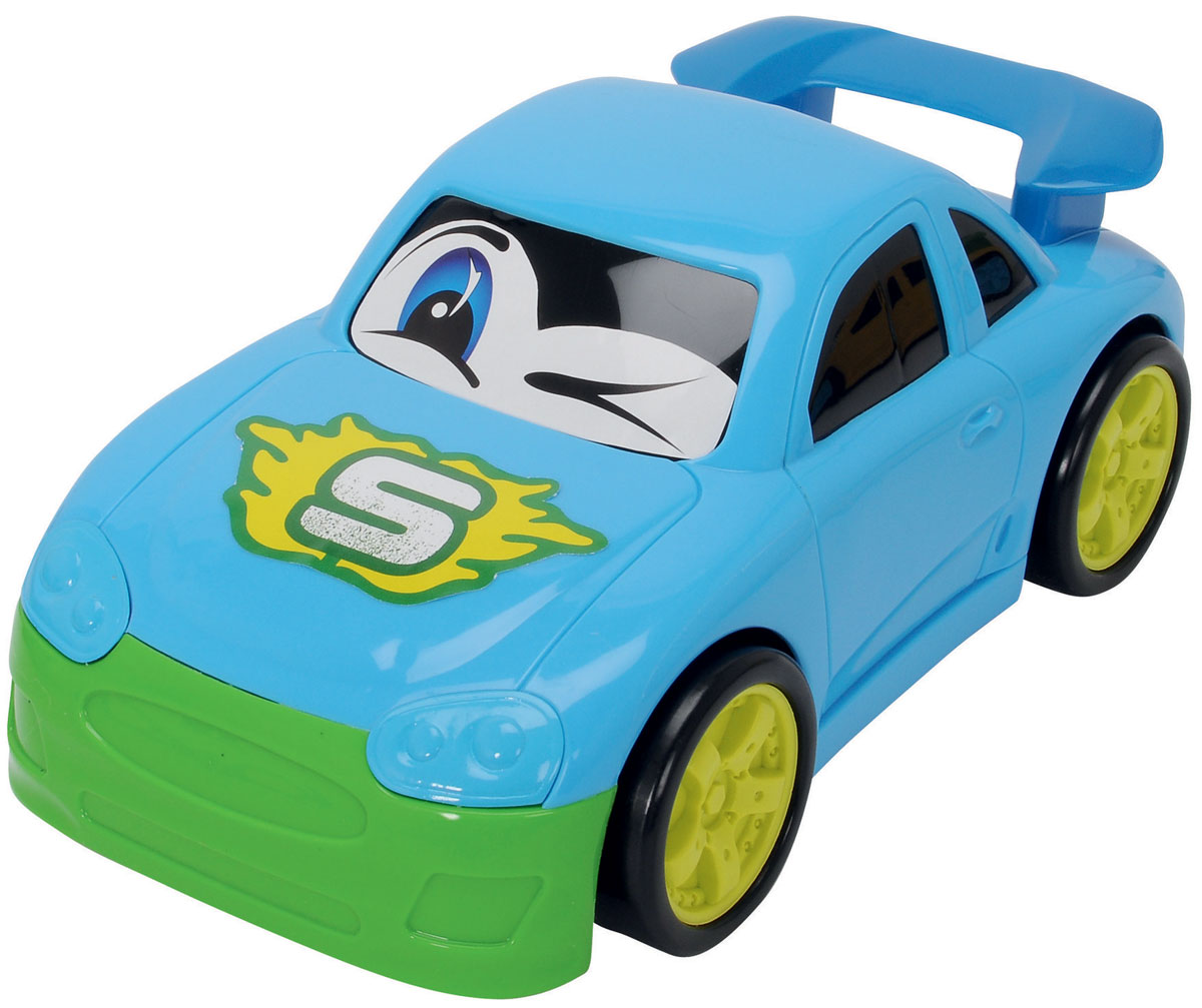 Dickie Toys Машинка Happy Runner цвет голубой3315230_голубой Dickie Toys Машинка Happy Runner цвет голубой3315230_голубойЗабавная машинка Happy Runner непременно привлечет внимание малыша благодаря яркому дизайну. Игрушка выполнена из абсолютно безопасного высококачественного пластика дополнена наклейкой в виде веселых гзазок. С такой машинкой ребенок может играть как дома, так и на улице. Игра с машинкой помогает развивать мелкую моторику, цветовосприятие, координацию движений, а также являются хорошим средством для развлечения ребенка. Порадуйте своего малыша таким замечательным подарком.