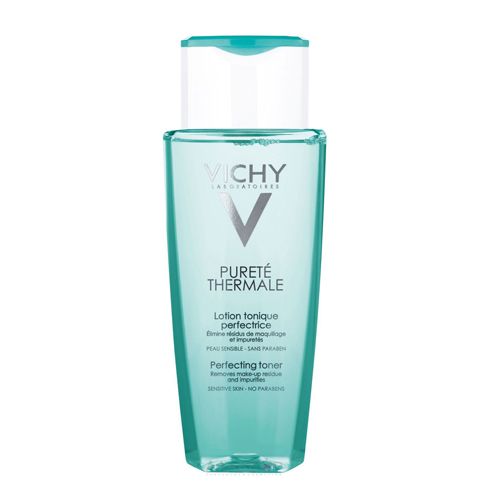 Vichy Очищающее средство Purete Thermal Совершенство тоник для чувствительной кожи без парабенов 200млM0440200 Vichy Очищающее средство Purete Thermal Совершенство тоник для чувствительной кожи без парабенов 200млM0440200Совершенствующий тоник завершает процедуру очищения кожи, мягко очищая кожу от остатков загрязнений и макияжа. Великолепно тонизирует и увлажняет кожу. Кожа обретает ощущение свежести мягкости. Это новый продукт в линейке Заменяет Лосьон-тоник увлажняющий для сухой и чувствительной кожи и Лосьон-тоник освежающий для нормальной и смешанной кожи.
