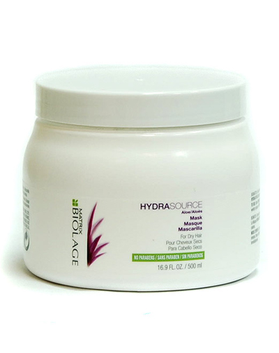 Matrix Biolage Hydrasource Маска 500 млP0830000 Matrix Biolage Hydrasource Маска 500 млP0830000Уникальная Маска интенсивно увлажняет волосы, защищая их от обезвоживания. Входящая в состав формула обогащена питательными веществами и растительными маслами. Она помогает восстановить волосы, делая их более мягкими и послушными. Не содержит парабенов и силикона.