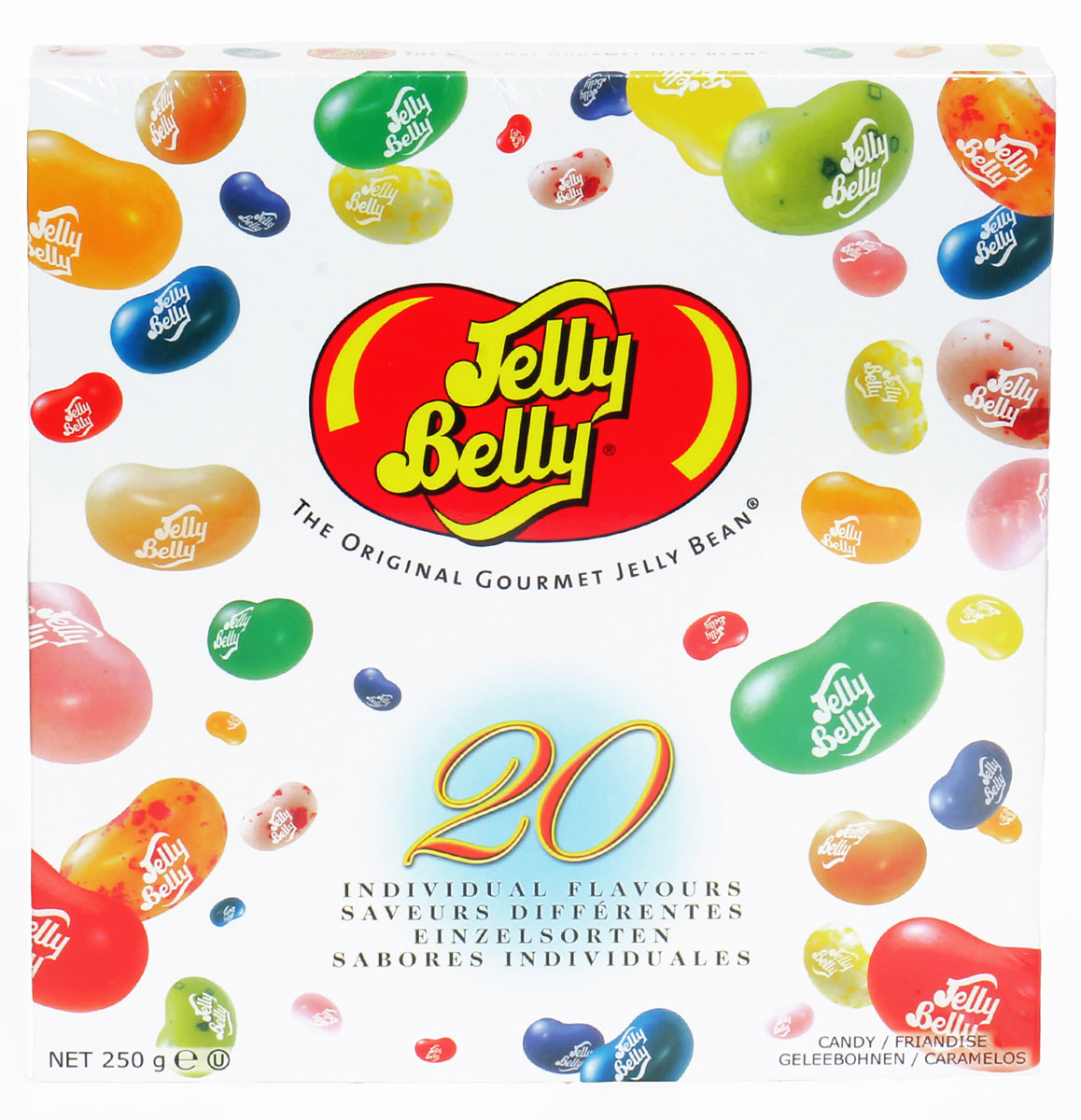 Jelly Belly Ассорти 20 вкусов драже жевательное, 250 гУТ-00000386 Jelly Belly Ассорти 20 вкусов драже жевательное, 250 гУТ-00000386Конфеты Jelly Belly в последнее время стали очень популярны, за свой удивительный вкус, который передаётся на 100% правдоподобно. Так что эти конфеты действительно ну очень вкусные. Попробовав одну конфетку будет сложно остановится! Конфеты не содержат глютена, желатина и арахиса.