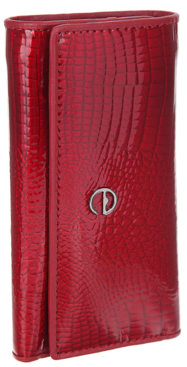Ключница женская Cheribags, цвет: красный. 1040-161040-16 Ключница женская Cheribags, цвет: красный. 1040-161040-16Стильная ключница Cheribags выполнена из натуральной лакированной кожи с тиснением под рептилию, оформлена металлическим элементом с логотипом бренда. Изделие застегивается на две кнопки, внутри расположены шесть металлических карабинов для ключей, один карабин для фиксации ключницы, один вшитый карман на молнии для монет, один открытый кармашек для мелких бумаг и чеков, открытое отделение для купюр и отделение для купюр на застежке-молнии. Оригинальная ключница Cheribags станет отличным подарком для человека, ценящего качественные и практичные вещи.