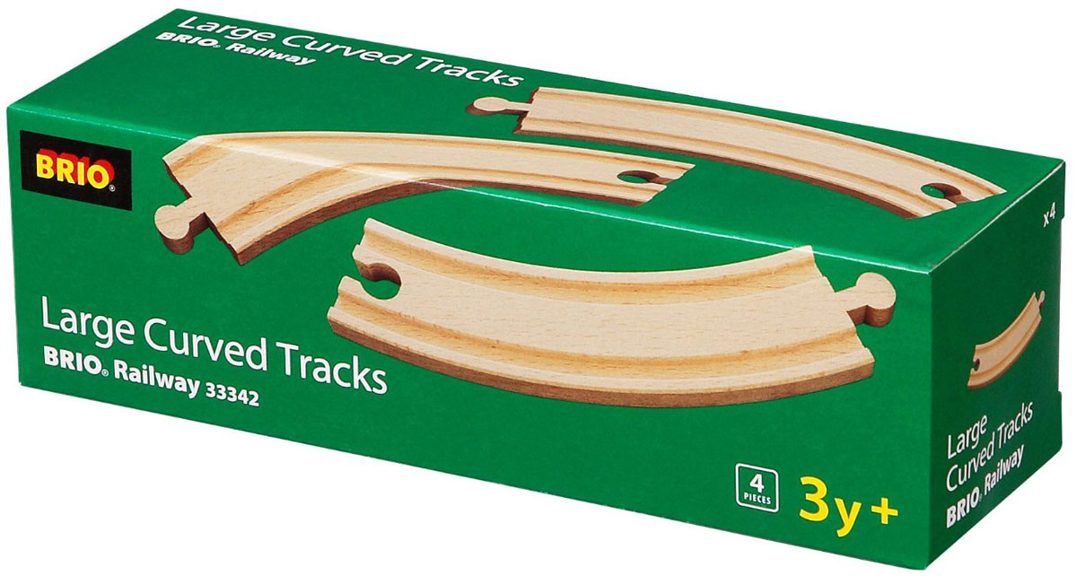 Brio Железная дорога Полотно закругленное33342 Brio Железная дорога Полотно закругленное33342Вашему ребенку обязательно придется по душе игровой набор Железная дорога. Полотно закругленное. В набор входят 4 элемента из натурального дерева для сборки железной дороги. С этим набором ребенок может значительно расширить возможности игр с железной дорогой. Набор совместим со всеми железными дорогами и паровозиками Brio. Железные дороги позволяют ребенку не только получать удовольствие от игры, но и развивать пространственное воображение, мелкую моторику и координацию движений.