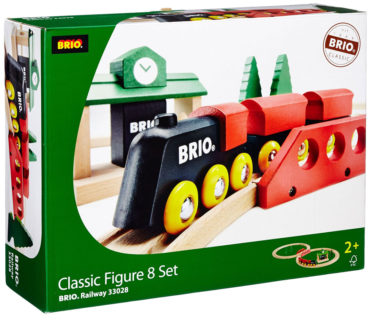 Brio Железная дорога с вокзалом33028 Brio Железная дорога с вокзалом33028Вашему ребенку обязательно понравится Железная дорога с вокзалом Brio. В набор входит вокзал, паровоз, 2 вагона, 3 дерева и элементы железнодорожного полотна. Благодаря магнитным сцепкам, вагоны легко соединяются между собой и паровозом. Железные дороги позволяют ребенку не только получать удовольствие от игры, но и развивать пространственное воображение, мелкую моторику и координацию движений. Набор совместим со всеми железными дорогами и паровозиками Brio.