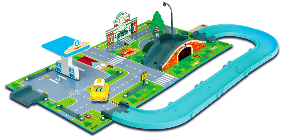 Robocar Poli Игровой набор Город83248 Robocar Poli Игровой набор Город83248Игровой набор Robocar Poli Город позволит вашему малышу погрузиться в мир Робокара Поли, прокатиться по улицам городка Брум и прийти на помощь жителям в разных ситуациях и происшествиях. В этом наборе есть почта, заправочная станция, мост. Набор можно соединить с другими наборами этой серии, значительно расширив поле игры. Заселив город другими персонажами-автомобилями, малыш сделает жизнь этого тихого городка поистине нескучной! В комплект входит: игровое поле, элементы для сборки зданий и сооружений, машинка Кэп.