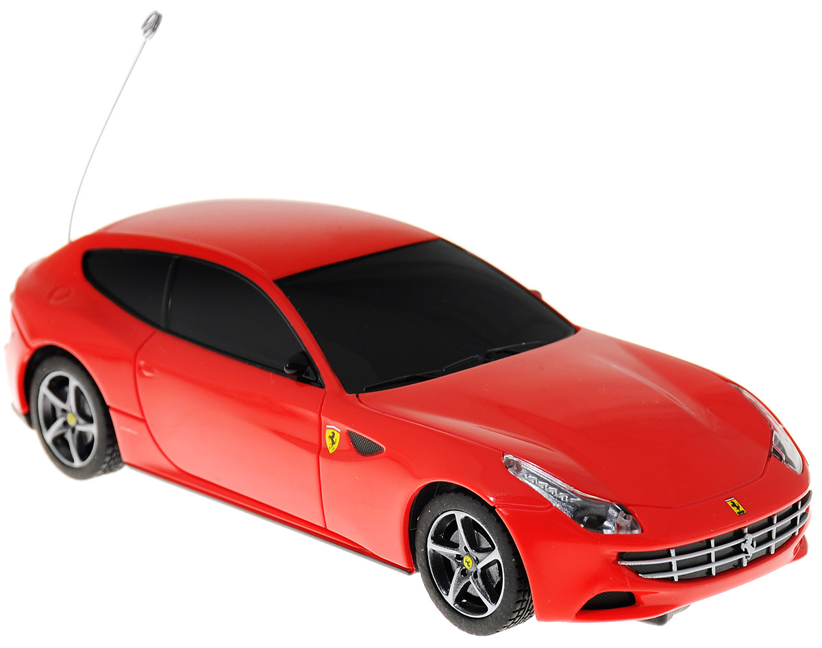 Rastar Радиоуправляемая модель Ferrari FF цвет красный масштаб 1:3250500 Rastar Радиоуправляемая модель Ferrari FF цвет красный масштаб 1:3250500Радиоуправляемая модель Rastar Ferrari FF станет отличным подарком любому мальчику! Это точная копия настоящего авто в масштабе 1:32. Возможные движения: вперед, назад влево. Пульт управления работает на частоте 27 MHz. Для работы игрушки необходимы 2 батарейки типа АА (не входят в комплект). Для работы пульта управления необходимы 2 батарейки типа АА (не входят в комплект).