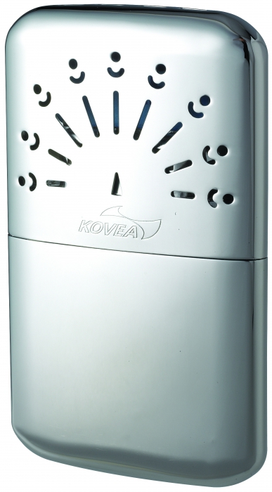 Грелка каталитическая Kovea Pocket Warmer S VKH-PW04S35266 Грелка каталитическая Kovea Pocket Warmer S VKH-PW04S35266Грелка каталитическая Kovea VKH-PW04S Pocket Warmer размера S - полной заправки 12 мл, хватает на 10 часов работы. Бензиновая ладонная грелка пригодится вам в холодное время года, чтобы согреть руки, ноги, ботинки, рукавицы. А помещенная в спальник в районе ног, грелка поменяет микроклимат в спальнике на всю ночь. К каталитической грелке в комплекте идет удобная воронка-дозатор для заправки. Вес: 60 г. Время работы: 10 ч. Заправочная емкость: 12 мл. Максимальная температура: 70°С. Топливо: бензин для зажигалок.