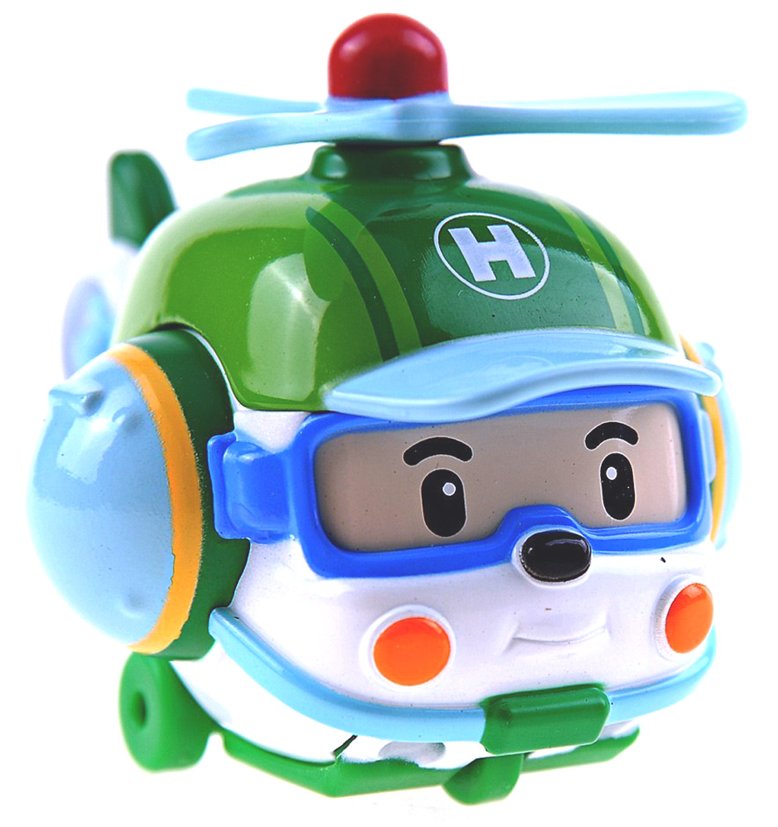 Robocar Poli Игрушка Вертолет Хэлли83160 Robocar Poli Игрушка Вертолет Хэлли83160Яркая игрушка Poli Вертолет Хэлли непременно понравится вашему малышу. Она выполнена из металла с элементами пластика в виде спасательного вертолета Хэлли - персонажа популярного мультсериала Robocar Poli. Хэлли оснащен крутящимся винтом, а также колесиками со свободным ходом, позволяющими катать вертолетик. Благодаря небольшому размеру ребенок сможет взять игрушку с собой на прогулку, в поездку или в гости. Порадуйте своего малыша таким замечательным подарком!