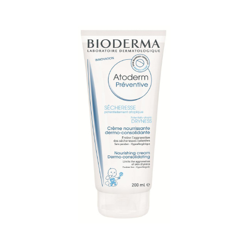 Bioderma Atoderm профилактический уход для тела младендев и детей, 200 мл28114 Bioderma Atoderm профилактический уход для тела младендев и детей, 200 мл28114Профилактический уход разработан для уменьшения сухости кожи, которая может возникнуть с рождения. Запатентованный комплекс биологически активных компонентов восстановливает барьер кожи. Мультиламеллярная формула. Уменьшает сухость кожи, восстанавливает кожный барьер.