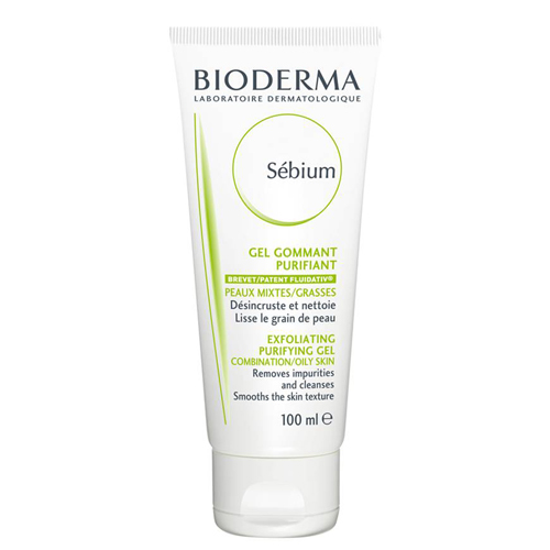 Bioderma гуммирующий гель Sebium 100млB28625 Bioderma гуммирующий гель Sebium 100млB28625Гуммирующий гель применяется для дополнительного очищения жирной и комбинированной кожи. Улучшает качество себума, очищает, экфолирует и успокаивает кожу. Мягко очищает и отшелушивает кожу