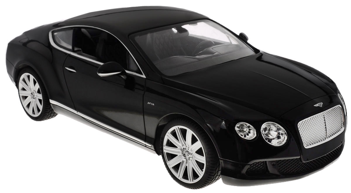 Rastar Радиоуправляемая модель Bentley Continental GT Speed цвет черный масштаб 1:1449800 Rastar Радиоуправляемая модель Bentley Continental GT Speed цвет черный масштаб 1:1449800Радиоуправляемая модель Rastar Bentley Continental GT Speed станет отличным подарком любому мальчику! Все дети хотят иметь в наборе своих игрушек ослепительные, невероятные и крутые автомобили на радиоуправлении. Тем более, если это автомобиль известной марки с проработкой всех деталей, удивляющий приятным качеством и видом. Одной из таких моделей является автомобиль на радиоуправлении Rastar Bentley Continental GT Speed. Это точная копия настоящего авто в масштабе 1:14. Возможные движения: вперед, назад, вправо, влево, остановка. Имеются световые эффекты. Пульт управления работает на частоте 27 MHz. Для работы игрушки необходимы 5 батареек типа АА (не входят в комплект). Для работы пульта управления необходима 1 батарейка 9V (6F22) (не входит в комплект).