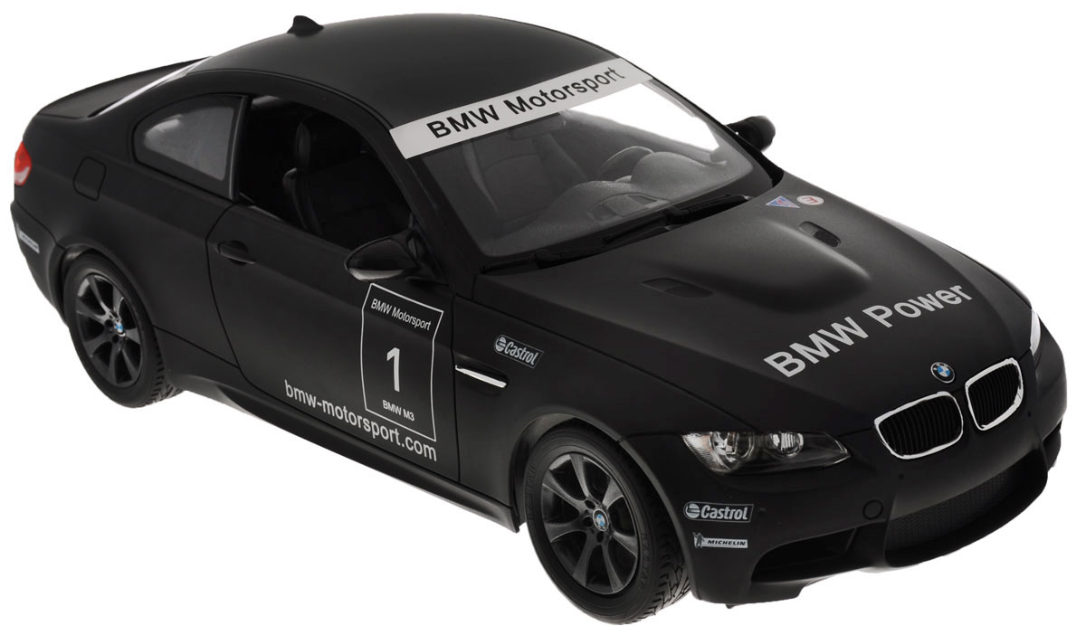 Rastar Радиоуправляемая модель BMW M348000_черный Rastar Радиоуправляемая модель BMW M348000_черныйРадиоуправляемая модель Rastar BMW M3 станет отличным подарком любому мальчику! Все дети хотят иметь в наборе своих игрушек ослепительные, невероятные и крутые автомобили на радиоуправлении. Тем более, если это автомобиль известной марки с проработкой всех деталей, удивляющий приятным качеством и видом. Одной из таких моделей является автомобиль на радиоуправлении Rastar BMW M3. Это точная копия настоящего авто в масштабе 1:14. Авто обладает неповторимым провокационным стилем и спортивным характером. А серьезные габариты придают реалистичность в управлении. Автомобиль отличается потрясающей маневренностью, динамикой и покладистостью. Возможные движения: вперед, назад, вправо, влево, остановка. Имеются световые эффекты. Пульт управления работает на частоте 27 MHz. Для работы игрушки необходимы 5 батареек типа АА (не входят в комплект). Для работы пульта управления необходима 1 батарейка 9V (6F22) (не входит в комплект).