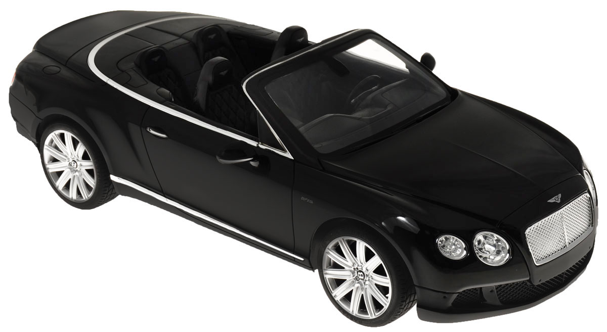 Rastar Радиоуправляемая модель Bentley Continental GT Speed Convertible цвет черный49900_черный Rastar Радиоуправляемая модель Bentley Continental GT Speed Convertible цвет черный49900_черныйРадиоуправляемая модель Rastar Bentley Continental GT Speed Convertible станет отличным подарком любому мальчику! Все дети хотят иметь в наборе своих игрушек ослепительные, невероятные и крутые автомобили на радиоуправлении. Тем более, если это автомобиль известной марки с проработкой всех деталей, удивляющий приятным качеством и видом. Одной из таких моделей является автомобиль на радиоуправлении Rastar Bentley Continetal GT Speed Convertible. Это точная копия настоящего авто в масштабе 1:12. Авто обладает неповторимым провокационным стилем и спортивным характером. Потрясающая маневренность, динамика и покладистость - отличительные качества этой модели. Возможные движения: вперед, назад, вправо, влево, остановка. Имеются световые эффекты. Пульт управления работает на частоте 27 MHz. Для работы игрушки необходимы 5 батареек типа АА (не входят в комплект). Для работы пульта управления необходима 1 батарейка 9V (6F22) (не входит в комплект).