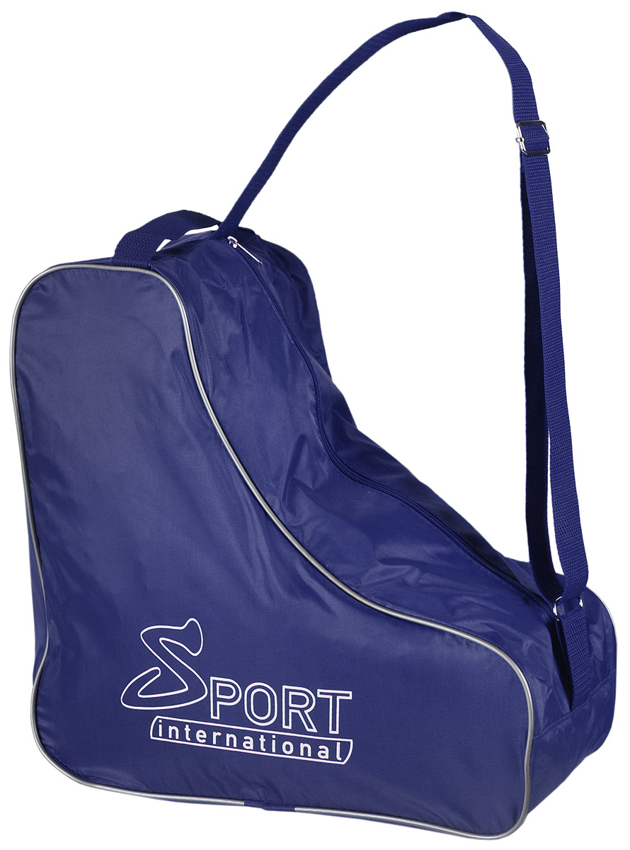 Сумка для коньков Sport international, цвет: синий28262981 Сумка для коньков Sport international, цвет: синий28262981Универсальная сумка Sport international для хранения и транспортировки хоккейных, фигурных, роликовых коньков. Сумка надежна и устойчива к внешним воздействиям: влаге, холоду, ветру. Имеет регулируемую ручку через плечо.