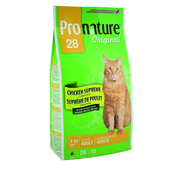 Корм сухой Pronature Original 28 для кошек, с цыпленком, 2,72 кг29972 Корм сухой Pronature Original 28 для кошек, с цыпленком, 2,72 кг29972Специально разработанный сбалансированный корм Pronature Original 28 с цыпленком и морепродуктами оптимально поддерживает физическую форму и здоровье взрослых животных. Уникальная текстура и неповторимый вкус каждой гранулы обязательно доставит им удовольствие. Pronature Original 28 предлагает вашему четвероногому другу вкусное разнообразное и сбалансированное меню! Тщательно разработанная на протяжении многих лет рецептура по праву завоевала сердца домашних любимцев, принося удовольствие с каждым кусочком! Корм подходит для кошек в возрасте от 1 года до 10 лет. Состав: мука из мяса курицы (37%), специально обработанные ядра зерен ячменя, дробленый рис, куриный жир, сушеная мякоть свеклы, гидролизат куриной печени, цельное льняное семя, дрожжевая культура, соль, дрожжевой экстракт (источник маннан-олигосахаридов), экстракт цикория (источник фрукто-олигосахаридов, натуральный пребиотик), экстракт юкки (0,05%), сушеная клюква, сушеный розмарин, ...