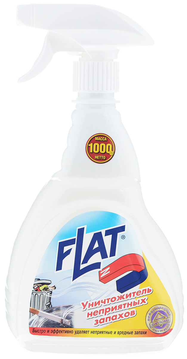 Уничтожитель неприятных запахов Flat, 1000 г4600296 00247 2 Уничтожитель неприятных запахов Flat, 1000 г4600296 00247 2Уникальное средство Flat не просто перебивает запахи, а устраняет их химическим связыванием. Высокоэффективный компонент в составе средства захватывает молекулы неприятного запаха, преобразовывает их в кристаллический осадок, предотвращая распространение запаха. Благодаря такому механизму действия, уничтожитель неприятного запахов, в отличии от аэрозолей, безопасен для людей, животных и окружающей среды. Средство предназначено для применение в жилых и нежилых помещениях и на различных поверхностях: в туалетных комнатах, кухнях, для удаления табачного дыма, для устранения запахов с одежды, обуви, мебели, ковров. Не содержит ароматической композиции, поэтому после его применения не остается никаких запахов. Состав: вода, композиция ПАВ, функциональные добавки, консервант. Товар сертифицирован.
