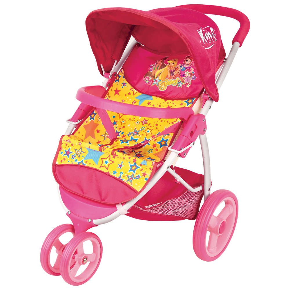 Winx Club Коляска прогулочная с корзинойGT8243 Winx Club Коляска прогулочная с корзинойGT8243Коляска для кукол популярного бренда Winx Club легкая и компактная. С ней удобно пойти на прогулку, в гости или покатать кукол по квартире. Ремни для фиксации куклы позволят не беспокоиться о том, что игрушечный малыш может случайно выпасть из коляски. Широкие колеса делают коляску маневренной и обеспечивают плавный ход при движении. Сверху у коляски складной козырек, а под сиденьем - корзина для покупок.