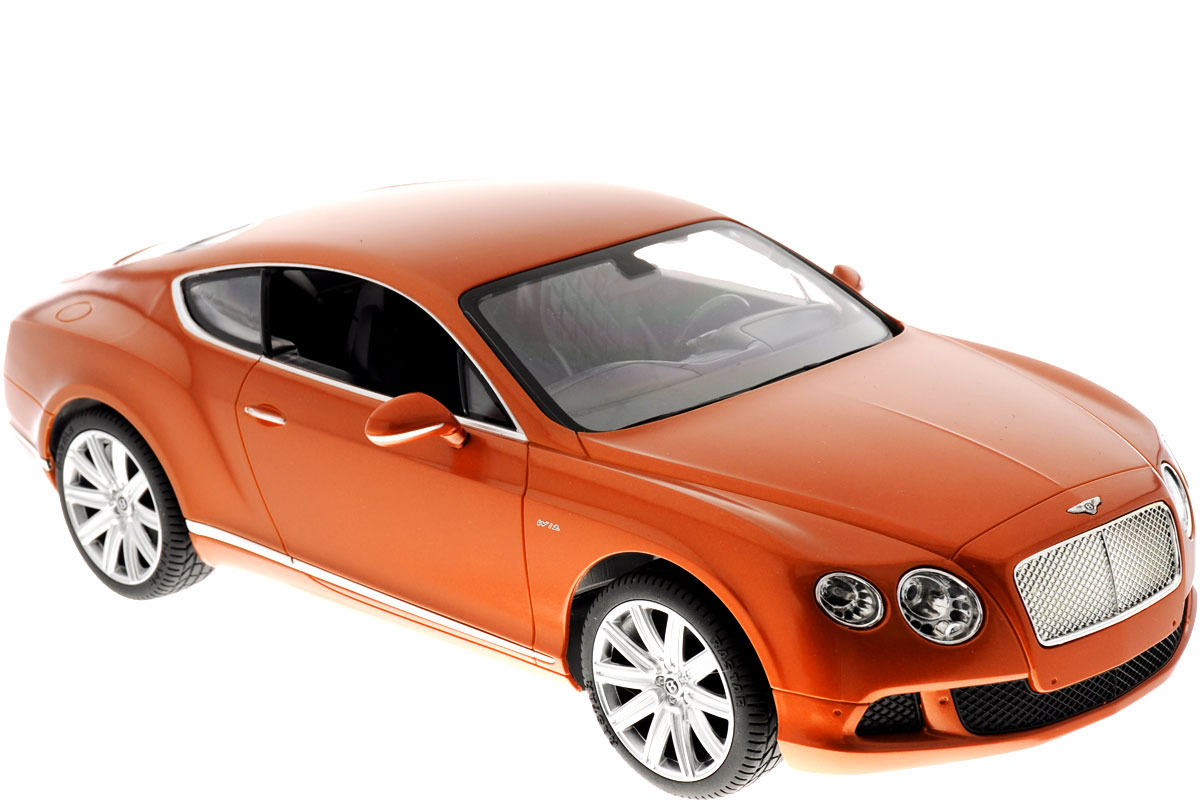 Rastar Радиоуправляемая модель Bentley Continental GT Speed цвет коричневый49800_коричневый Rastar Радиоуправляемая модель Bentley Continental GT Speed цвет коричневый49800_коричневыйРадиоуправляемая модель Rastar Bentley Continental GT Speed станет отличным подарком любому мальчику! Все дети хотят иметь в наборе своих игрушек ослепительные, невероятные и крутые автомобили на радиоуправлении. Тем более, если это автомобиль известной марки с проработкой всех деталей, удивляющий приятным качеством и видом. Одной из таких моделей является автомобиль на радиоуправлении Rastar Bentley Continetal GT Speed. Это точная копия настоящего авто в масштабе 1:14. Авто обладает неповторимым провокационным стилем и спортивным характером. Потрясающая маневренность, динамика и покладистость - отличительные качества этой модели. Возможные движения: вперед, назад, вправо, влево, остановка. Имеются световые эффекты. Пульт управления работает на частоте 40 MHz. Для работы игрушки необходимы 5 батареек типа АА (не входят в комплект). Для работы пульта управления необходима 1 батарейка 9V (6F22) (не входит в комплект).
