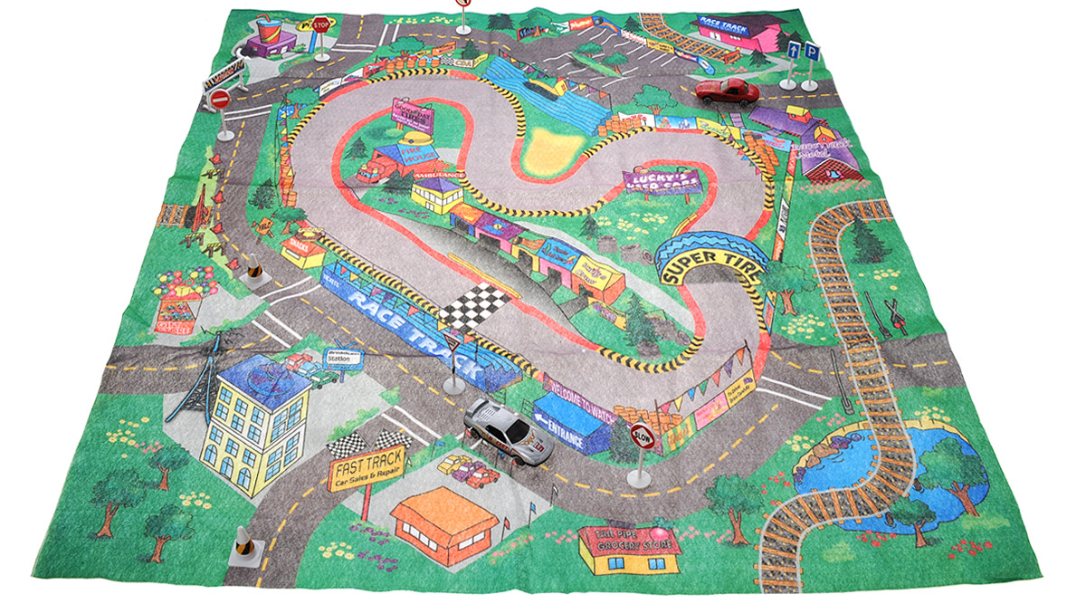 Big Motors Игровой набор Гоночный трек цвет машин серый красный89631_track Big Motors Игровой набор Гоночный трек цвет машин серый красный89631_trackИгровой набор от Big Motors непременно привлечет внимание вашего малыша и не позволит ему скучать. Набор Гоночный трек включает в себя 2 машинки, 10 дорожных знаков и игровое поле-коврик с гоночным треком. Этот чудесный набор будет отличным подарком любому мальчишке. Он сможет часами играть в него, придумывая все новые и новые истории.