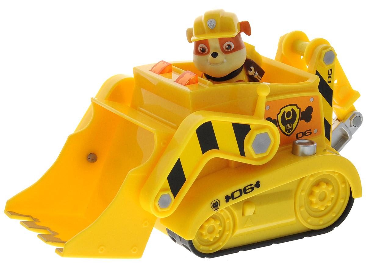 Paw Patrol Большой автомобиль спасателей Rubble16637_RUBBLE Paw Patrol Большой автомобиль спасателей Rubble16637_RUBBLEИгровой набор Paw Patrol Большой автомобиль спасателей Rubble станет отличным подарком маленьким поклонникам знаменитого мультсериала. В набор входит фигурка Крепыша, одного из щенков-спасателей, и его бульдозер. Мощный бульдозер оборудован поднимающимся ковшом и буром. Специальная кнопка на корпусе машины включает звук двигателя и сигналы, а также фары в передней части кабины. Ваш малыш будет часами играть с этим набором, придумывая разные истории. Сделайте ему такой замечательный подарок! Для работы игрушки необходимы 2 батарейки типа ААА (товар комплектуется демонстрационными).