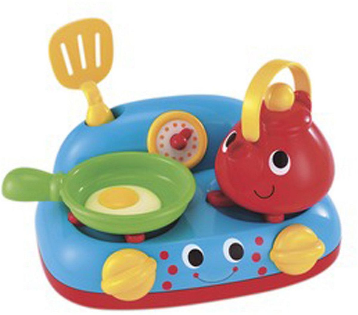 ELC Игровой набор Моя первая кухня134253 ELC Игровой набор Моя первая кухня134253Игровой набор Моя первая кухня - многофункциональная кухня с аксессуарами. Она состоит из варочной поверхности, чайника, сковородки и лопатки. В наборе масса завлекательных звуковых эффектов: на сковородке шипит жаркое, чайник закипает, ручки плиты пощелкивают. Много занятий для маленьких пытливых пальчиков. Если ваш ребенок любит помогать маме на кухне, играть с посудой, варить и жарить, но вам приходится ограничивать его в игре с бьющимися предметами кухонной утвари, то эта детская кухня создана специально для юного поваренка. С такой кухней ваш ребенок сможет устроить для своих игрушек удивительный обед. Порадуйте его таким замечательным подарком! Игровой набор Моя первая кухня научит маленькую хозяйку правильно обращаться с бытовой техникой, и организовывать чаепития. Этот набор развивает фантазию, расширяет кругозор ребенка и помогает развить хозяйственные навыки. Рекомендуется докупить 2 батарейки типа АА (не входят в комплект).