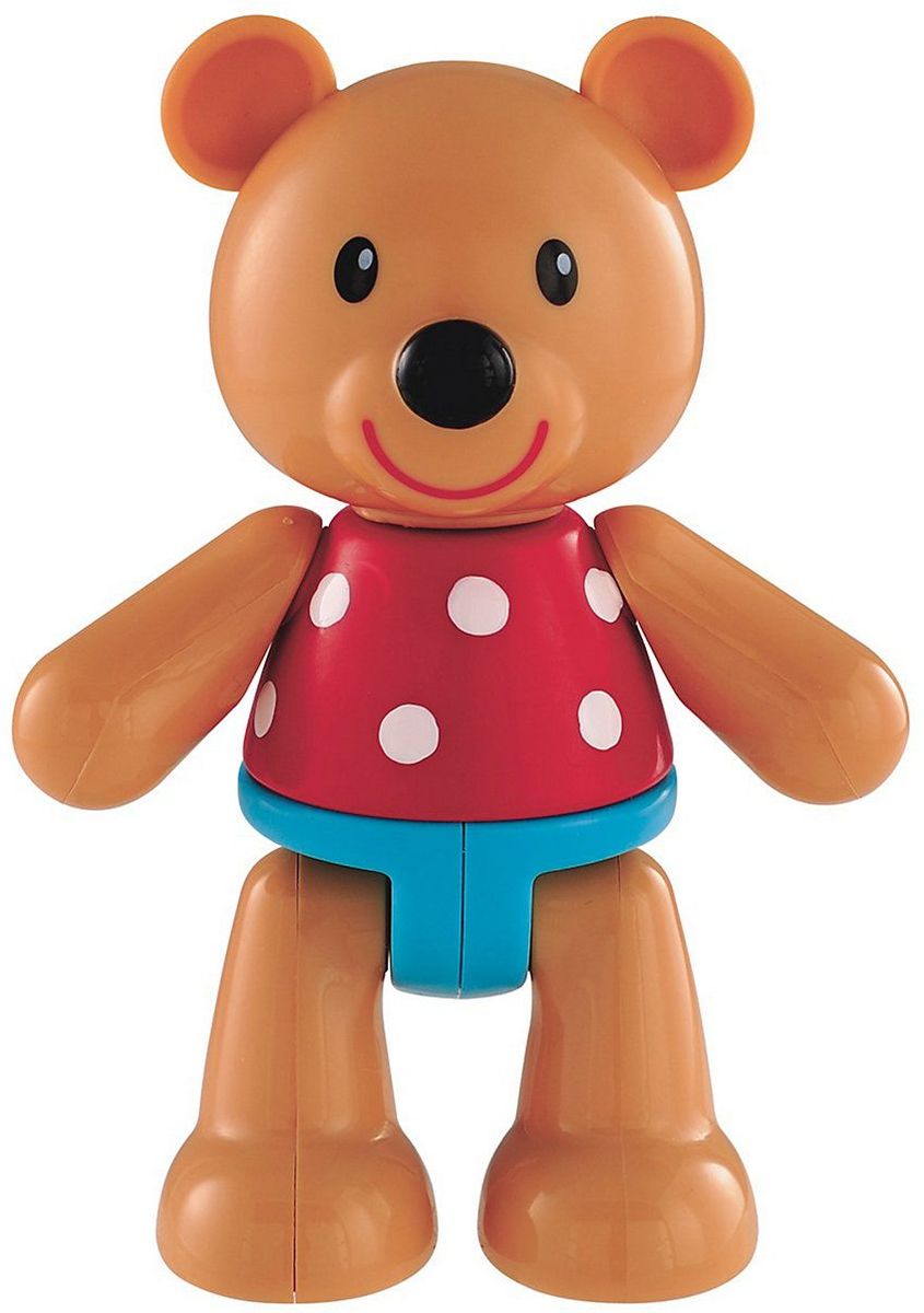 ELC Фигурка Медвежонок137030 ELC Фигурка Медвежонок137030Яркая фигурка ELC Медвежонок обязательно покорит сердце вашего малыша. Симпатичный медвежонок в красной маечке задорно улыбается. Ноги, руки и голова фигурки двигаются, издавая негромкие щелчки. Ушки изготовлены из мягкой резины. Красочная игрушка прекрасно подходит для развития мелкой моторики и воображения вашего ребенка. Размер фигурки удобен для держания маленькой ручкой. Игрушка изготовлена из качественного безопасного пластика.