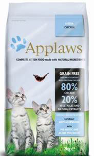 Беззерновой для Котят Курица/Овощи: 80/20% (Dry Cat Kitten), 2 кг24394 Беззерновой для Котят Курица/Овощи: 80/20% (Dry Cat Kitten), 2 кг24394Беззерновая линейка Холистик кормов для кошек Applaws изготовлена по особым рецептам, разработанными диетологами института Великобритании. Правильная диета очень важна для питомцев, ведь она меняется в зависимости от жизненного цикла. Также полнорационные корма должны включать в себя необходимое количество витаминов и минералов. В рецептах сухих кормов Applaws учтен не только перечень наиболее необходимых минералов и витаминов, но и их строгий баланс. Так как сухой корм изготавливается только из натуральных качественных ингредиентов, крокеты привлекут внимание любого, даже очень привередливого питомца. Состав: Дегидрированное мясо цыпленка (мин. 58%), молодой картофель (мин. 10%), мелкорубленное свежее филе цыпленка (мин. 9%), жир домашней птицы (мин. 7% - источник омега 6), подлива с мяса птицы приготовленной в собственном соку (мин. 3%), свекла (мин. 3%), яичный порошок (мин. 3%), лососевый жир (мин. 2,6% - источник Омега 3, EPAи DHA), пивные...