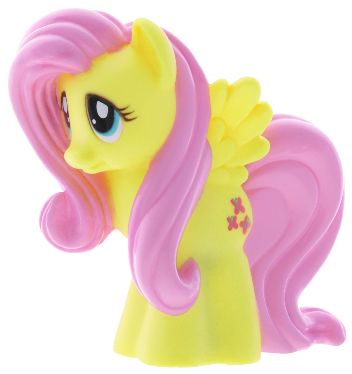 My Little Pony Игрушка для ванны Пони ФлаттершайGT8611 My Little Pony Игрушка для ванны Пони ФлаттершайGT8611Яркая игрушка для ванны My Little Pony Пони Флаттершай, с которой вашему малышу не придется расставаться даже в ванной. Она способна превратить купание в сплошное удовольствие. Выполнена из прочных и безопасных материалов. Представлена в виде забавной пони Fluttershy. Игрушка водонепроницаема, поэтому, как только пони попадет в воду, она начнет светиться, а также ребенок услышит песенку и фразы голосом персонажа. С такой игрушкой ребенок может развивать мелкую моторику рук, концентрацию внимания и даже воображение. Порадуйте свою малышку такой милой игрушкой!