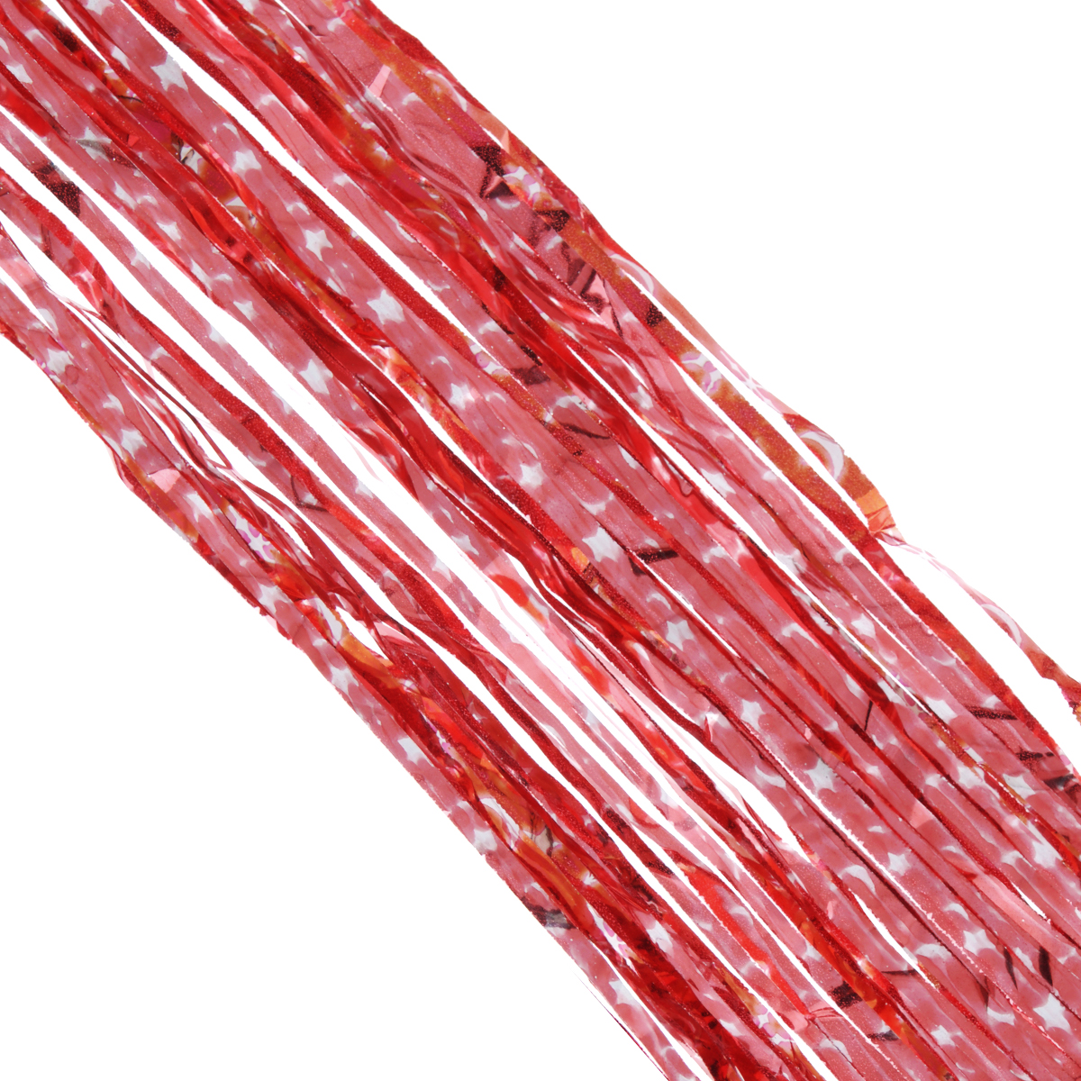 Дождик новогодний "Sima-land", цвет: красный, серебристый, 7,5 х 150 см 701543