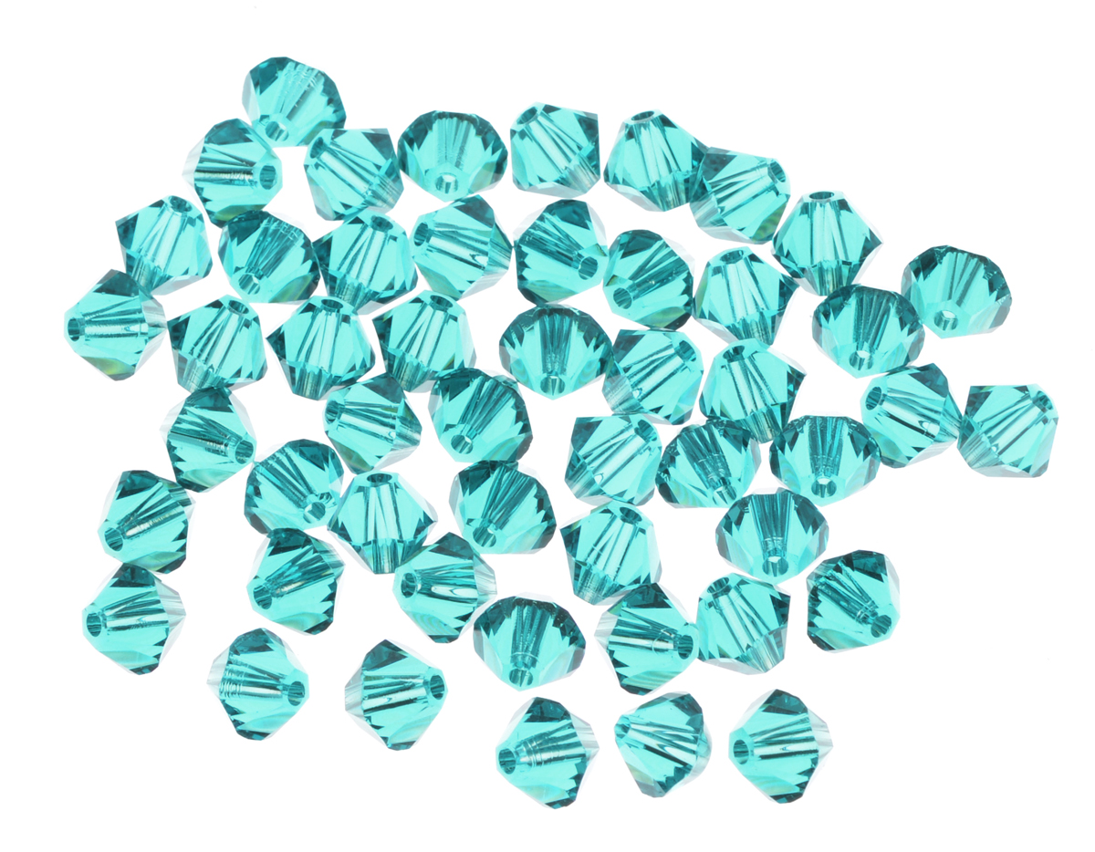 Бусины Swarovski Elements, цвет: бирюзовый (blue zircon), диаметр 4 мм, 50 шт389027_bl.zirc Бусины Swarovski Elements, цвет: бирюзовый (blue zircon), диаметр 4 мм, 50 шт389027_bl.zircНабор бусин Swarovski Elements, изготовленный из стекла, позволит вам своими руками создать оригинальные ожерелья, бусы или браслеты. Изготовление украшений - занимательное хобби и реализация творческих способностей рукодельницы, это возможность создания неповторимого индивидуального подарка.
