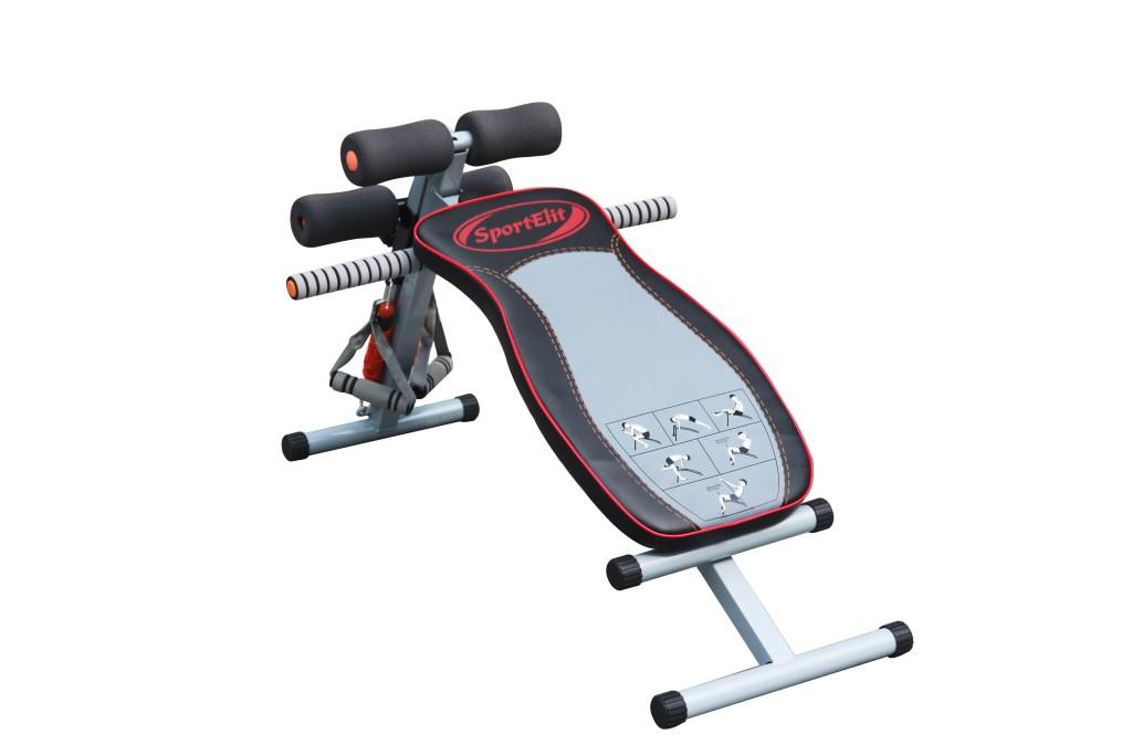 Скамья для пресса SPORT ELIT, черно-серый, SE-610SE-610 Скамья для пресса SPORT ELIT, черно-серый, SE-610SE-610Скамья для пресса Sport Elit SE-610 Регулируемая скамья для пресса Sport Elite-610 с эспандерами. Отличное средство для тренировки мышц пресса и верхней части тела, мышц ног. Упражнения на сгибание и разгибание ног, отжимания, тяги. Ультра компактна, оборудована 4-мя комфортными валиками для надежной фиксации. Эргономичная и прочная конструкция . Основные характеристики Описание Для домашнего использования Гарантия 18 месяцев Производитель Китай Изменения высоты есть Изменение положения валиков 4 Подушка Особо мягкая,30 х 60 см Сечение профиля 38х38 мм Габариты тренажера 87 х 48 х 58 см Габариты тренажера в упаковке 78х17х31,5см Вес (кг) 6 кг Вес в упаковке (кг) 7 кг Макс. нагрузка 110 кг