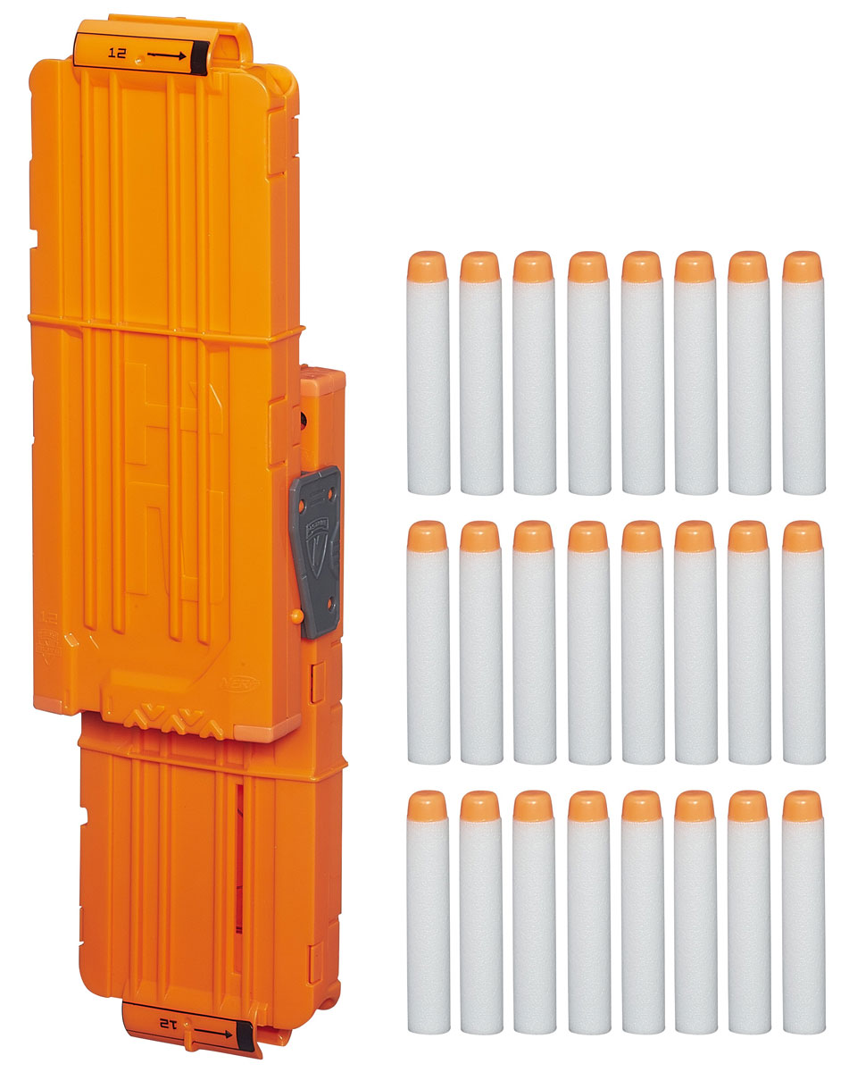 Nerf Modulus Set 1 Запасливый боецB1534EU4 Nerf Modulus Set 1 Запасливый боецB1534EU4Модулус сет 1 Запасливый боец создан для усовершенствования бластеров серии Nerf Modulus. В комплекте есть все необходимые аксессуары, чтобы модернизировать ваш бластер Nerf N-Strike Modulus ECS-10 (приобретается отдельно). Комплект для усовершенствования бластеров Nerf включает в себя два обоймы на 10 стрел каждая, специальное крепление и стрелы Nerf Элит. Все стрелы снабжены мягкими наконечниками и безопасны при использовании. Теперь твой Модулус станет еще круче и ты сможешь перейти на новый уровень ведения боя.