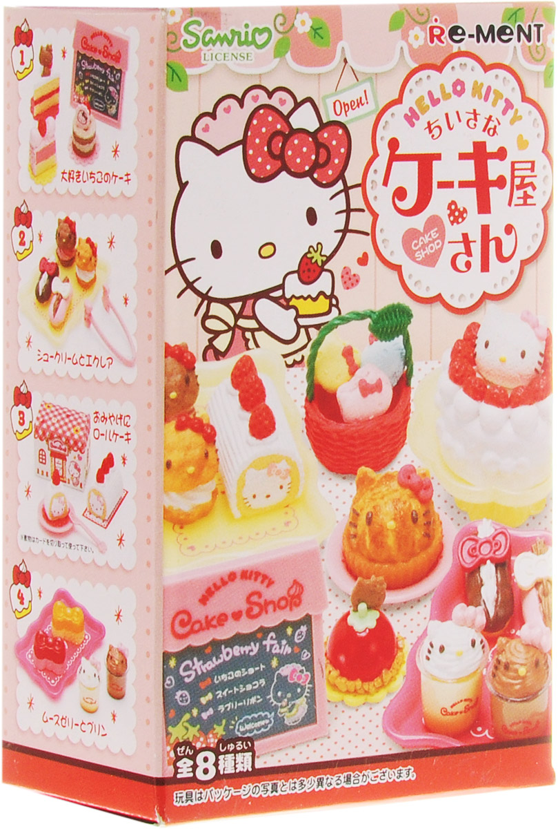 Hello Kitty Кондитерская, мини-фигуркиTOYRM0673 Hello Kitty Кондитерская, мини-фигуркиTOYRM0673Эти миниатюры можно не только рассматривать как самостоятельные маленьки фигурки, но и применять в качестве аксессуаров для кукольного домика. А главное, что мини-фугурки из этого набора продаются в закрытых коробочках и каждая новая покупка — это отличный сюрприз! Восемь мини-фигурок стилизованных под еду. Закрытые коробочки, случайный выбор. Цена указана за одну коробочку.