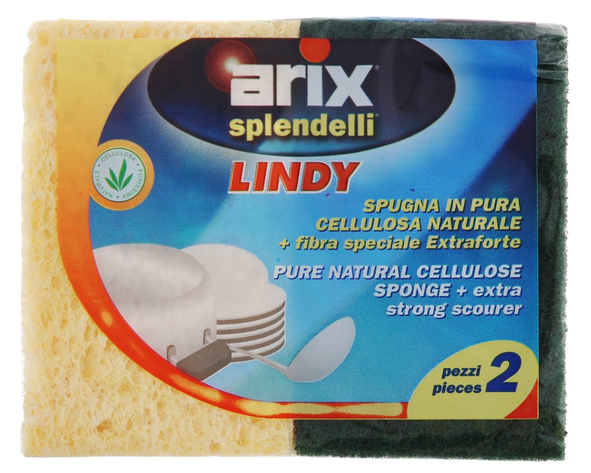 Губки для посуды Arix Lindy, целлюлозные, цвет: желтый, зеленый, 2 штAR224 Губки для посуды Arix Lindy, целлюлозные, цвет: желтый, зеленый, 2 штAR224Губки для посуды Arix Lindy изготовлены из целлюлозы с очень жесткой фиброй. Удаляют жир и влагу, не задерживают грязь. Хорошо впитывают воду. В наборе - 2 губки. С губками Arix Lindy посуда будет сиять чистотой!