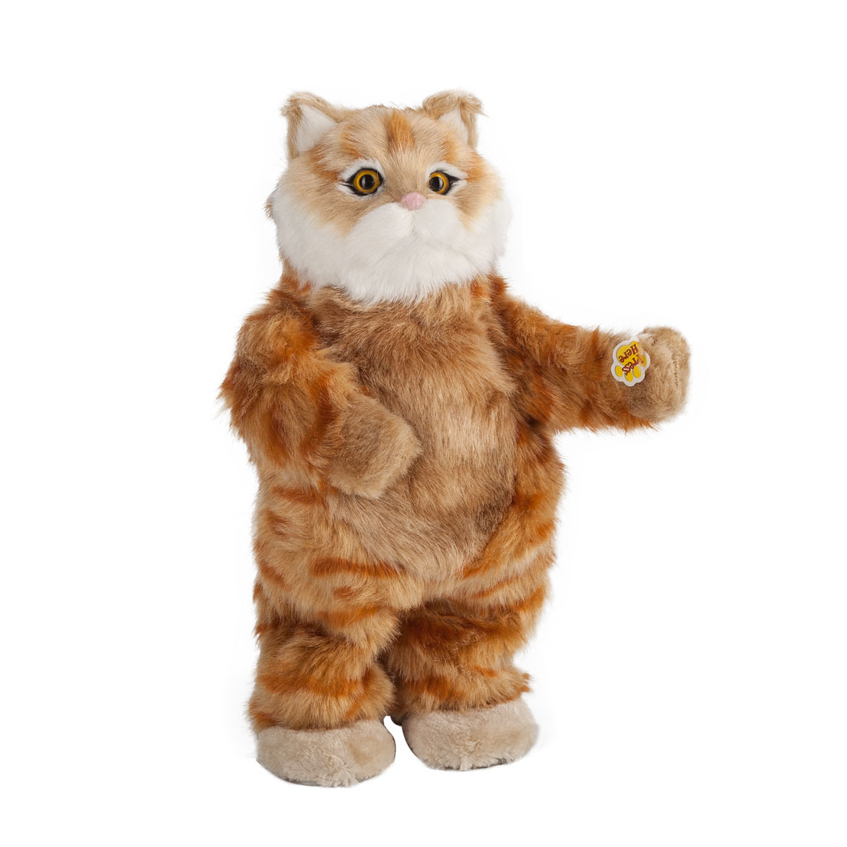 Party Animals Интерактивная игрушка Рыжий кот КлеоPA0004 Party Animals Интерактивная игрушка Рыжий кот КлеоPA0004Танцующий рыжий кот Том - это милое и очаровательное животное. Танцующие питомцы от бренда Party Animals завоевывают сердца миллионов своей уникальной способностью играть и танцевать в такт любимой музыки владельца. У кота нет своих песен, эта игрушка-динамик, которая воспроизводит песни с телефона, компьютера, планшета и так далее (имеется провод как от наушников).