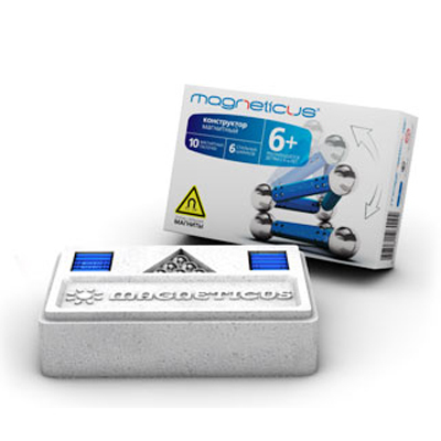 Magneticus Конструктор магнитный 34 элемента, цвет синийМК-0034 B Magneticus Конструктор магнитный 34 элемента, цвет синийМК-0034 BMagneticus конструктор 34 элементов (синий) — развивающий и обучающий набор для детей 6 лет, старших школьников и преподавателей. Он предназначен для создания плоских и объемных конструкций, макетов.