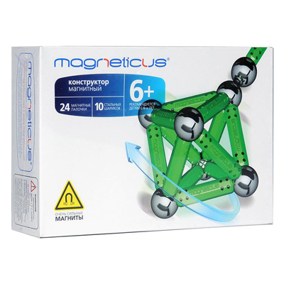 Magneticus Конструктор магнитный 34 элемента, цвет зеленыйМК-0034 G Magneticus Конструктор магнитный 34 элемента, цвет зеленыйМК-0034 GMagneticus конструктор 34 элементов (зеленый). Очень полезная игрушка для ребенка любого возраста. С ее помощью можно строить молекулярные решетки кристаллов, макеты молекул и объемных геометрических фигур.