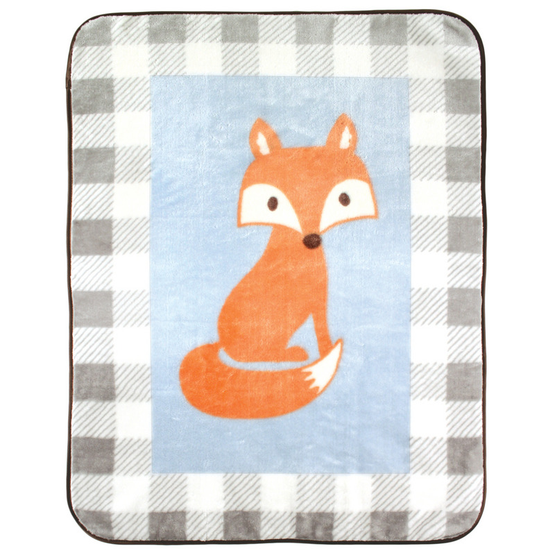 Luvable Friends Плед (плюш), 76х101 см, цвет голубой45825 Luvable Friends Плед (плюш), 76х101 см, цвет голубой45825Привлекательный плед для новорождённых торговой марки Luvable Friends. Плед привлекает внимание за счёт своего яркого и весёлого принта по всей поверхности. Мягкая плюшевая фактура приятна на ощупь, согревает малыша, создаёт комфорт и уют. По краям плед обшит атласной лентой. Такой плед необыкновенно практичен и многофункционален.