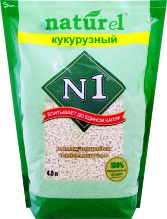 №1 Наполнитель Naturel Кукурузный для кошачьего туалета Комкующийся 4,5 л43524 №1 Наполнитель Naturel Кукурузный для кошачьего туалета Комкующийся 4,5 л43524Первый комкующийся наполнитель, созданный на основе инновационной АВСТРАЛИЙСКОЙ ТЕХНОЛОГИИ. Специально разработанная формула нового комкующиегося натурального наполнителя «№1» NATUREL® КУКУРУЗНЫЙ– основана на использовании зёрен кукурузы.