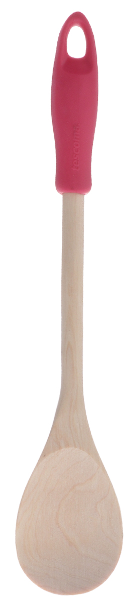 Ложка Tescoma Presto Wood, овальная, цвет: красный, длина 30 см637208_красный Ложка Tescoma Presto Wood, овальная, цвет: красный, длина 30 см637208_красныйЛожка Tescoma Presto Wood изготовлена из экологически чистого материала - качественной березовой древесины, обладающей уникальной текстурой. Элегантная ручка имеет противоскользящую обработку, что дает возможность удобно и комфортно пользоваться ложкой. Такая кухонная принадлежность подходит для всех видов посуды, а также замечательна для посуды с антипригарным покрытием. Ложка Tescoma Presto Wood станет вашим незаменимым помощником на кухне, а также это практичный и необходимый подарок любой хозяйке! Размер рабочей поверхности: 5,6 см х 8 см. Общая длина ложки: 30 см.