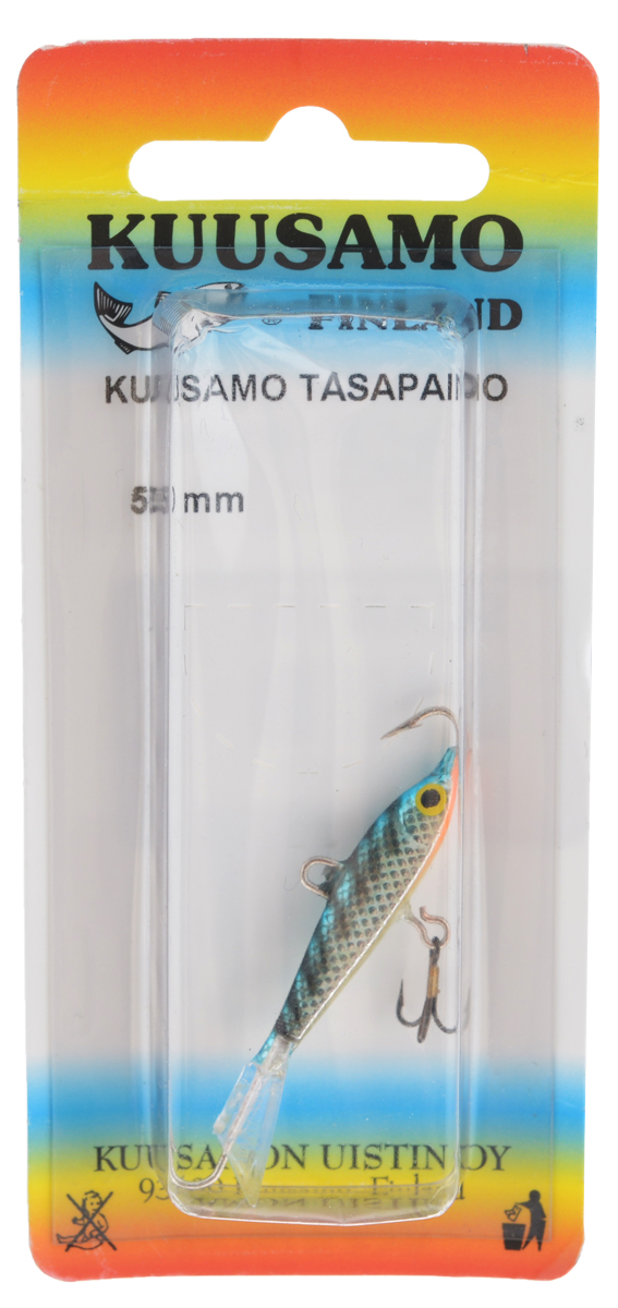 Балансир Kuusamo Tasapaino, с тройником, цвет: бирюзовый, серебряный, 5 см54031 Балансир Kuusamo Tasapaino, с тройником, цвет: бирюзовый, серебряный, 5 см54031Kuusamo Tasapaino - это классический балансир, проверенный временем. Традиционно высокое качество изготовления гарантирует улов. Балансир Kuusamo Tasapaino отлично подойдет для ловли окуня, судака, берша и щуки. Изделие комплектуется одинарными крючками и подвесным тройником.