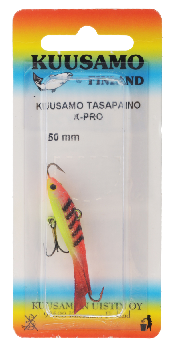 Балансир Kuusamo "Tasapaino X-Pro", с тройником, цвет: красный, желтый, 5 см