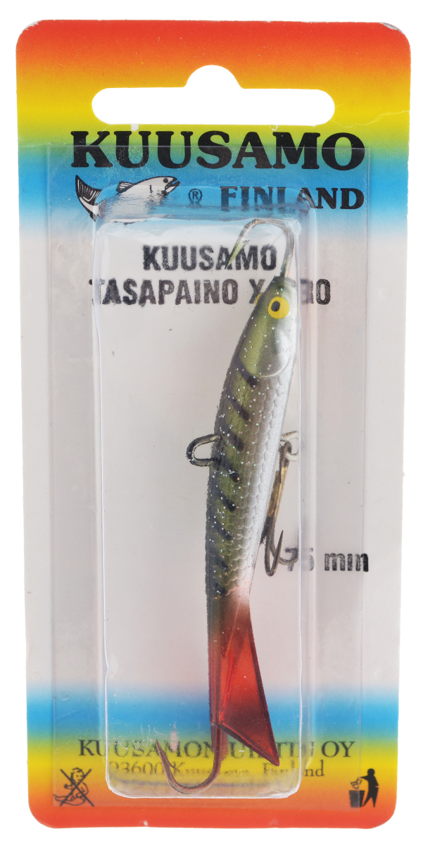 Балансир Kuusamo Tasapaino X-Pro, с тройником, цвет: черный, серебряный, оранжевый, 7,5 см54083 Балансир Kuusamo Tasapaino X-Pro, с тройником, цвет: черный, серебряный, оранжевый, 7,5 см54083Kuusamo Tasapaino X-Pro - это классический балансир, проверенный временем. Запатентованный хвостик слит воедино с телом приманки, в разы увеличивая прочность конструкции. Балансир Kuusamo Tasapaino X-Pro отлично подойдет для ловли окуня, судака, берша и щуки. Новый силуэт придал балансиру дополнительную динамику и отзывчивость при проводке. Изделие комплектуется одинарными крючками и подвесным тройником.