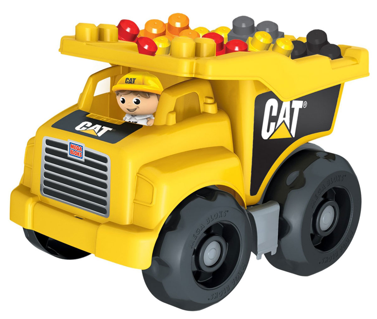Mega Bloks First Builders Конструктор Большой самосвалDCJ86 Mega Bloks First Builders Конструктор Большой самосвалDCJ86Посадите своего маленького водителя за руль большого самосвала Caterpillar от Mega Bloks! В нем ваш ребенок сможет перевозить любые предметы! Самосвал оснащен просторным опрокидывающимся кузовом, из которого можно легко высыпать груз! Идеальная игрушка для детей от 1 до 5 лет! Самосвал имеет просторный опрокидывающийся кузов, что позволяет легко разгружать перевозимые блоки! В комплект входит фигурка рабочего и 25 блоков.