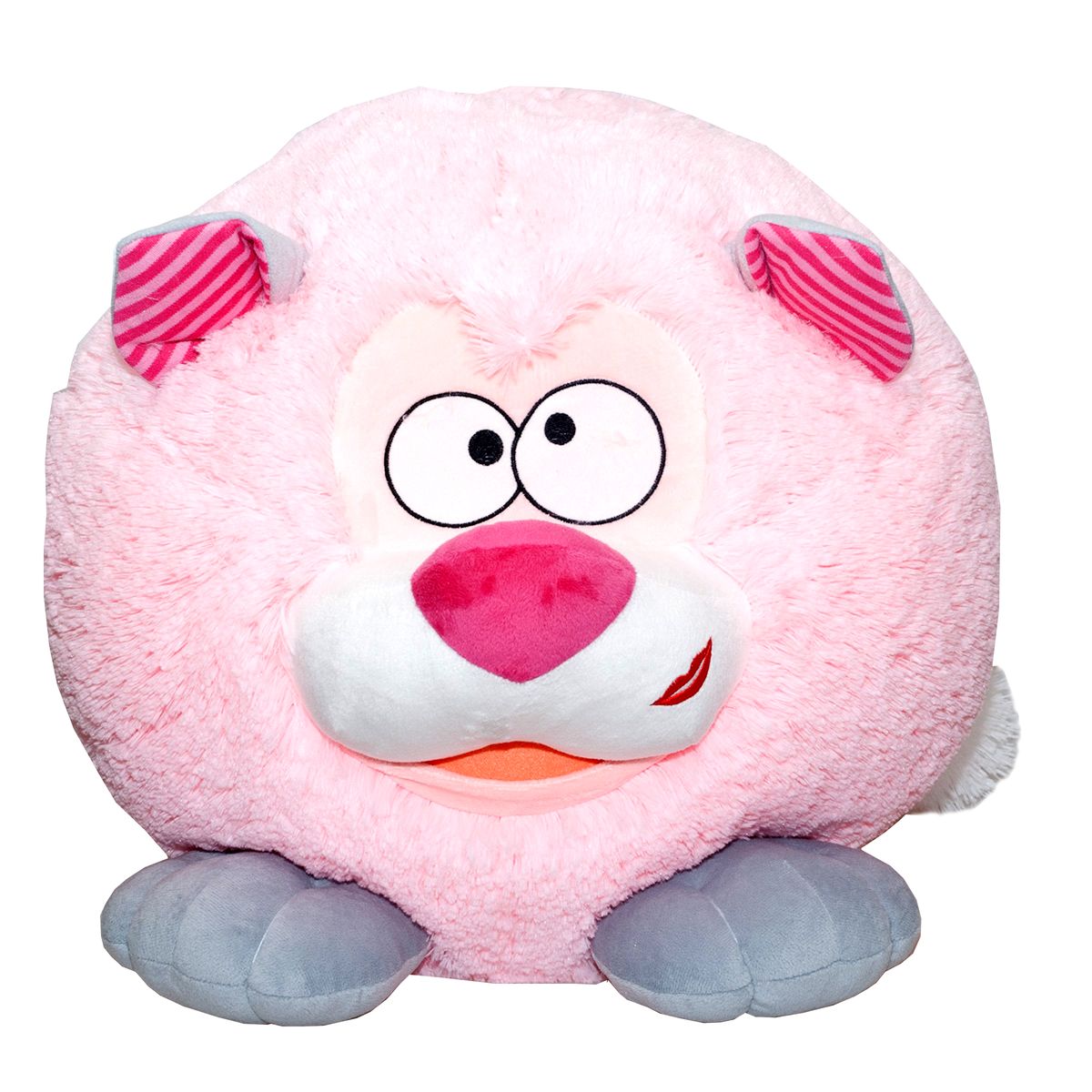 Fancy Мягкая игрушка Котенок Круглик цвет розовый 40 смKGK1 Fancy Мягкая игрушка Котенок Круглик цвет розовый 40 смKGK1Очаровательная мягкая игрушка Fancy Котенок Круглик, выполненная в виде жизнерадостного котенка голубого цвета, по форме напоминающего колобка, вызовет умиление и улыбку у каждого, кто ее увидит. Удивительно мягкая игрушка принесет радость и подарит своему обладателю мгновения нежных объятий и приятных воспоминаний. Великолепное качество исполнения делает эту игрушку чудесным подарком к любому празднику. У этого милого котенка всегда всё отлично, иначе и быть не может, ведь он - котенОК. Игрушки серии «Круглики» - станут прекрасным подарком не только подросткам, но и самым маленьким. С ними можно не только играть, но и использовать как пуф.