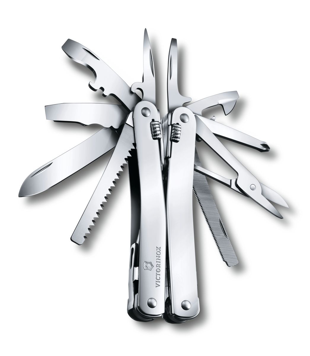 Мультитул Victorinox SwissTool Spirit X, цвет: стальной, 27 функций, 10,5 см3.0224.L Мультитул Victorinox SwissTool Spirit X, цвет: стальной, 27 функций, 10,5 см3.0224.LМультитул Victorinox SwissTool Spirit X выполнен из высококачественной нержавеющей стали. Он имеет стильный дизайн и эргономичную рукоятку. Мультитул включает в себя 27 функций. Поставляется в комплекте с кожаным чехлом. Функции: Круглогубцы. Отвертка 2 мм, 3 мм, 6 мм. Кусачки для мягкой/тонкой проволоки. Открывалка для бутылок. Инструмент для открывания ящиков. Лезвие. Ножницы. Напильник по металлу. Ножовка по металлу. Пила по дереву. Шило и кернер. Крестовая отвертка 1+2. Стамеска/скребок. Инструмент для продольного разрезания изоляции. Инструмент для сгибания проволоки. Инструмент для снятия изоляции и скребок. Инструмент для поперечного разрезания изоляции. Консервный нож. Многофункциональный крючок. Кожаный чехол. Гнездо для штопора. Кусачки для твердой проволоки. Отверстие для шнурка. Десять пружин для фиксации инструментов. Фиксирующий...