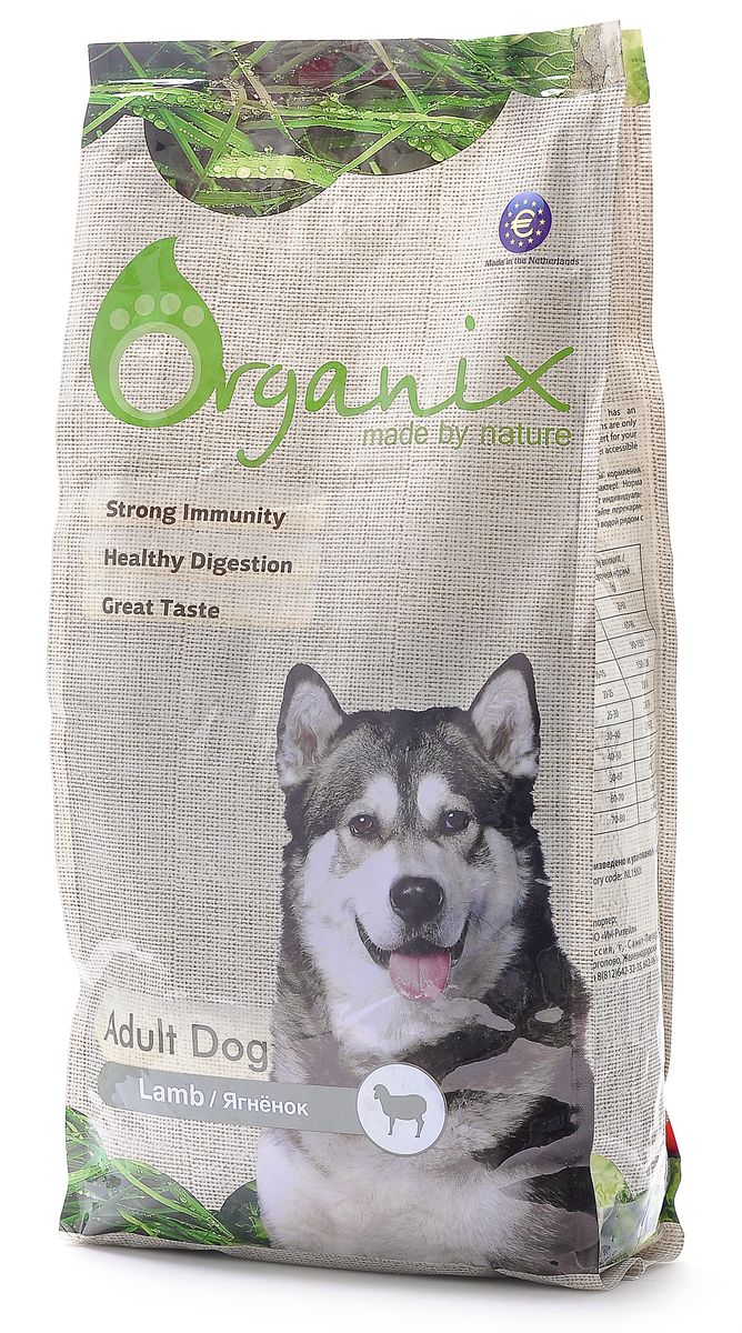 Organix Для взрослых собак с ягненком для чувствительного пищеварения (Adult Dog Lamb), 12 кг19334 Organix Для взрослых собак с ягненком для чувствительного пищеварения (Adult Dog Lamb), 12 кг19334Ваша собака несомненно влюбится в него с первой гранулы. Восхитительно вкусный и полезный, этот 100% натуральный корм НЕ содержит никаких искусственных добавок и ГМО, а так же пшеницу, кукурузу и сою! Дополнительный источник клетчатки в виде свеклы улучшает работу ЖКТ. Пивные дрожжи сделают шерсть блестящей, а кожу здоровой. Сбалансированный комплекс витаминов и минералов и льняное семя способствуют укреплению иммунитета. Входящие в состав хондроитин и глюкозамин позаботятся о костях и суставах вашего любимца! Содержит лецитин для здоровья печени. Инулин нормализует микрофлору кишечника. L-карнитин увеличивает выносливость собаки при физических нагрузках и контролирует оптимальный вес собаки. Состав: дегидрированное мясо ягненка, цельный рис, обработанные ядра ячменя, рыбная мука, мякоть свеклы (для улучшения работы ЖКТ), льняное семя, куриный жир, гидролизованная куриная печень, пивные дрожжи (источник здоровья шерсти и кожи),гидролизованные хрящи (источник хондроитина),...