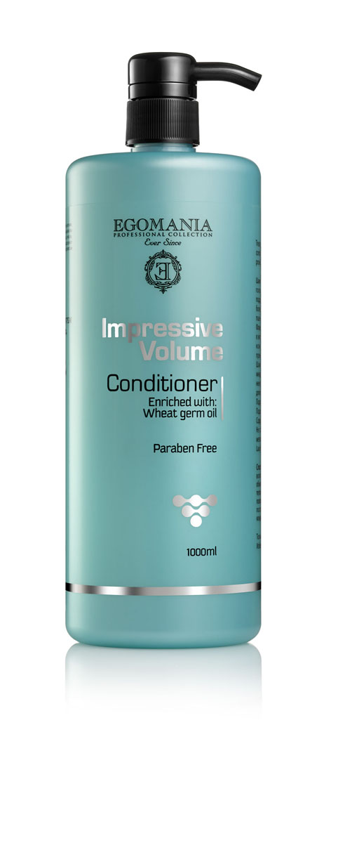 Egomania Professional Collection Кондиционер Impressive Volume для придания объема волосам 1000 мл491779 Egomania Professional Collection Кондиционер Impressive Volume для придания объема волосам 1000 мл491779Кондиционер для придания объема волосам является завершающим этапом и его задача - восполнить питательный баланс волос с помощью аминокислот масел оливы и косточек винограда, закрепить эффект естественного объема. Средства Impressive Volume придают волосам здоровый блеск и энергию, не утяжеляя при этом прическу, обеспечивают непрерывное поддержание объема, придавая волосам более плотную текстуру.