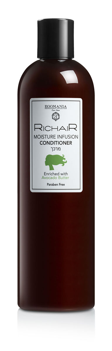 Egomania Professional Collection Кондиционер «Richair» интенсивное увлажнение с маслом авокадо 400 мл499157 Egomania Professional Collection Кондиционер «Richair» интенсивное увлажнение с маслом авокадо 400 мл499157Кондиционер для волос с питательным действием обеспечивает ежедневное восполнение влаги в структуре волос, обеспечивает их мягкость. Уникальная формула делает сухие или поврежденные волосы естественно здоровыми, а также послушными при укладке.