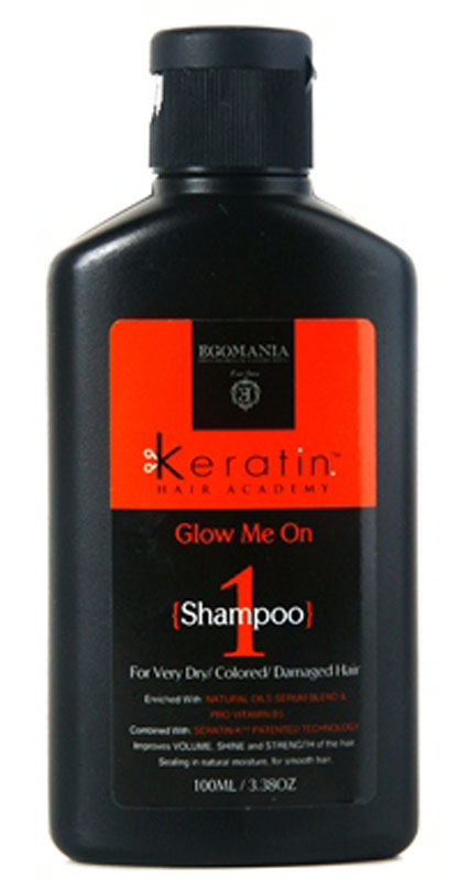 Egomania Professional Collection Шампунь Keratin Hair Academy «Во всем блеске!» для очень сухих, окрашенных и поврежденных волос 100мл830688 Egomania Professional Collection Шампунь Keratin Hair Academy «Во всем блеске!» для очень сухих, окрашенных и поврежденных волос 100мл830688Шампунь для мягкого очищения волос, богатый маслами и активными компонентами, подходит для сухих, окрашенных, поврежденных, истонченных и нормальных волос. Шампунь эффективно очищает волосы и кожу головы, растворяет силиконы за счет содержания в составе сока лимона.