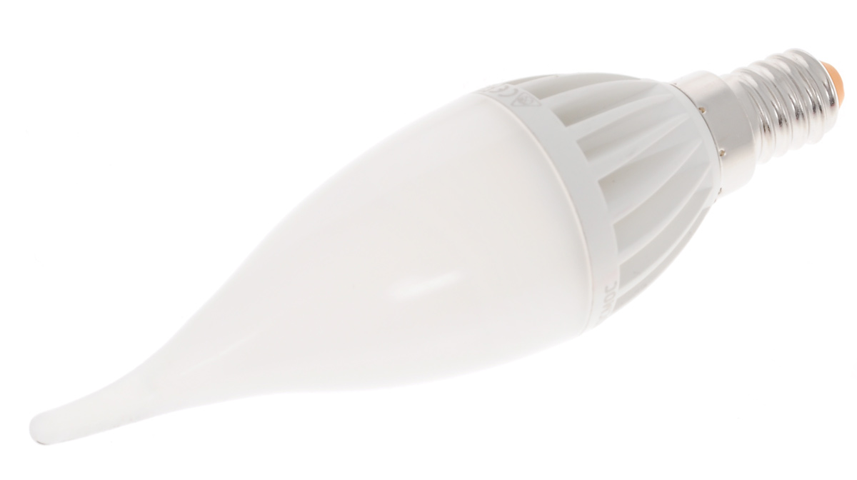 Светодиодная лампа Kosmos, теплый свет, цоколь E14, 5W, 220V. Lksm_LED5wCWE1430Lksm_LED5wCWE1430 Светодиодная лампа Kosmos, теплый свет, цоколь E14, 5W, 220V. Lksm_LED5wCWE1430Lksm_LED5wCWE1430Высокоэкономичная светодиодная лампа КОСМОС LED CW 5Вт 220В E14 3000K (Lksm LED5wCWE1430) основана на применении 12-ти светодиодных чипов экстра-класса от Samsung. Способна выдавать световой поток в 460 Люмен и бесперебойно прослужить до 50-ти тысяч часов. Задержка при включении отсутствует. Световой пучок распространяется под углом в 270 градусов.